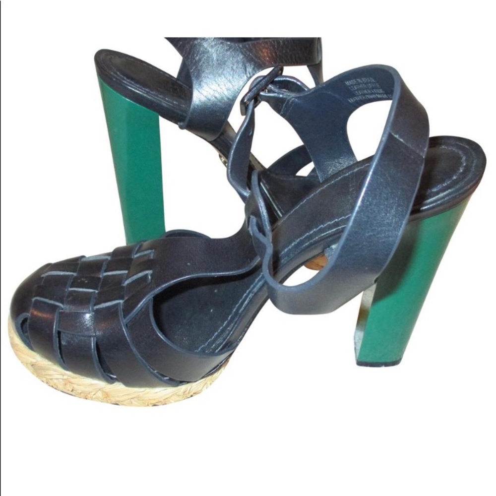 Tory Burch Multi Color 5" Platform Runway Heels S… - image 2